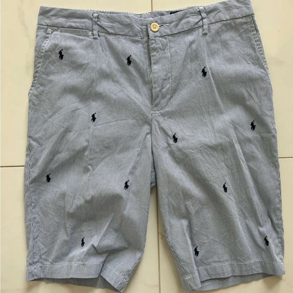 Kids Polo Sear-sucker Short